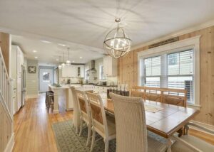 The dining area of a Bethany Beach rental to enjoy a meal from one of the local restaurants in.